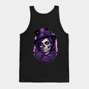 Calavera- Morada 02 Tank Top